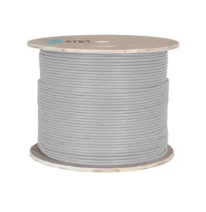 AT&T 4-Pair 24 AWG U/UTP CAT6 LS0H IEC 60332-1 Cable Gray 500m drum